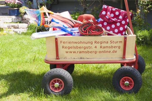Bollerwagen in Ihrer Ferienwohnung am Brombachsee